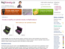 Tablet Screenshot of nejkravaty.cz